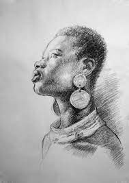 205,982 black woman clip art images on gograph. Portrait Of African Woman Drawing By Aleksei Adlexe Panfilov Saatchi Art