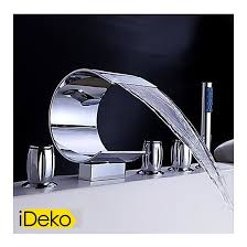 Avantages du robinet baignoire jacob delafon prendre un bon bain dans sa baignoire reste un. Robinet Mitigeur De Baignoire Cascade Douchette Style Courbe 3700974912060