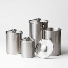 Tramontina's gourmet 8 pc covered canister and scoop set is a convenient storage option with elegant glass covered stainless steel. Airtight Canister Set Deppon 4 Piece Stainless Steel Food Storage Container With Tempered Glass Lids For Kitchen Counter Coffee Tea Nuts Sugar Flour Buy Online At Best Price In Uae Amazon Ae