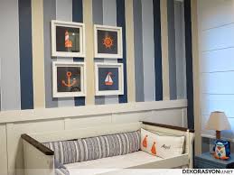 Daha çok çeşit i̇çin i̇stoç'a gelin. Cizgili Erkek Bebek Odasi Duvar Kagitlari Ev Dekorasyonu