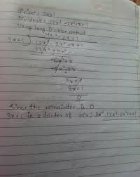 The division is an american police procedural drama television series created by deborah joy levine starring bonnie bedelia. Using Division Method Show That 3x 1 Is A Factor Of The Polynomial 12x 2x X 1 Plz Solve This Brainly In
