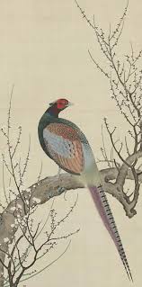 Pheasant On A Plum Tree Main Detail Of A Hanging Scroll Ink And Color On Silk Early 19th Century Japan By Arti Japanese Art Japanese Painting Oriental Art