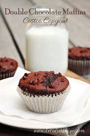 Double Chocolate Muffins Costco Copycat Recipe Recipe Chocolate Muffins Double Chocolate Muffins Sweets Treats