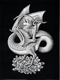Dragon Escher Art Mc Escher Artwork