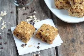 Remove bowl from stand mixer and add in salt, baking soda, baking powder, flour. Nut Free Chocolate Chip Oatmeal Snack Bars W No Banana