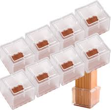 Types of glides or chair pads. Anwenk Chair Leg Floor Protectors 8 Pack Silicone Square 1 1 8 1 3 8 Chair Leg Protectors Leg Caps Furniture Protectors Table Chair Feet Protectors Best Chair Leg Caps Tips Clear Amazon Com