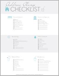 Free Address Change Checklist Change Of Address Moving Tips Moving Day Moving Checklist