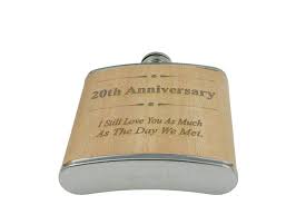 Two year wedding anniversary gift the perfect way to celebrate a 2nd anniversary is with a personalized picture frame that will last a lifetime. 20th Anniversary Hip Flask 20 Year Anniversary Gift For Him