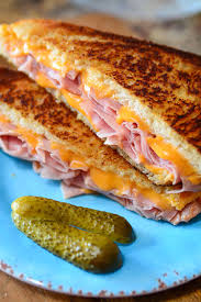 Melt the butter and cook the eggs in the butter add salt to taste. Delicious Grilled Ham And Cheese Sandwich The Salty Pot