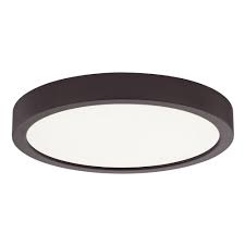 Flat Led Light Surface Mount 8 Inch Round Bronze 3000k 1199lm At Destination Lighting Led Lights Led Flush Ceiling Lights Bronze