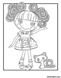 Lalaloopsy coloring pages for girls to print free with coloring lalaloopsy coloring page Silly Hair Jewel Sparkles Lalaloopsy Coloring Page Free Kids Coloring Pages Printable