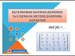 Aug 04, 2021 · invers matriks dengan ekspansi kofaktor hafalkan rumus kofaktornya terlebih dahulu. 37 Determinan Matriks Berordo 5x5 Dengan Metode Ekspansi Kofaktor Youtube
