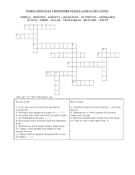 You only need to follow basic rules and certain methods to discover hidden pictures. Healthy Crossword Puzzles