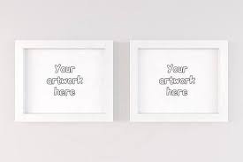 Set Of 2 Frame White Frame Mockup 2 Mockup 8x10 Mock Up Etsy Digital Frame Frame Mockups Frame