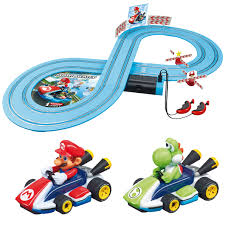To become a nascar driver, it doesn't necessarily mean that one has to depend on his raw racing talent. Carrera First Mario Kart Beginner Battery Operated Slot Car Race Track Set Featuring Mario Versus Yoshi Walmart Com Walmart Com