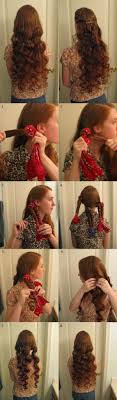 What are some cute no heat hairstyles? Pin By Whitney Reed On Pines Hair Styles Hair Without Heat Curled Hairstyles