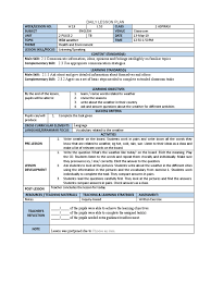 Teaching english language with the usage of videos! Lesson Plan Form 1 Lesson Plan Question