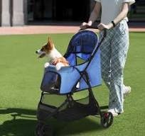 Luxury Folding Pet Stroller for Outdoor Dog Strollers Pet Trolley for Pet  Stroller Carrier Travel with Large Wheels