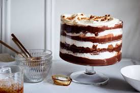 Salted Chocolate Pudding With Whipped Sour Cream Recipe Delicious Holiday Desserts Sour Cream Recipes Salted Chocolate