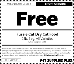 Huge store with an even bigger section of pet food and goods! Pet Supplies Plus Free 2 Lb Bag Of Fussie Cat Dry Cat Food Familysavings