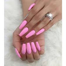 This content is imported from instagram. Light Pink Acrylic Nails Short Coffin Novocom Top