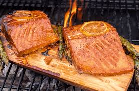 One to two hours before grilling, submerge the cedar planks in wine, sake, cider, or water. Cedar Plank Salmon On The Grill Our Favorite Recipe And How To Guide
