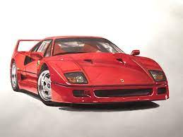 Ferrari F40 By Auto Artz Projetos De Carros Desenhos De Carros Ferrari Vermelha