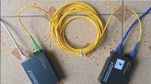 Rj45 connectors are used in the telecommunications business. Convert Ethernet To Fiber Using One Optical Fiber Netvn Youtube