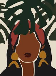 Queen Black Woman Art Black Woman Illustration Female Etsy Black Art Painting Black Power Art Afrocentric Art