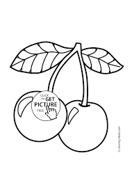 The original format for whitepages was a p. Cherry Fruits Coloring Pages For Kids Printable Free