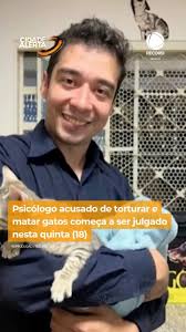 Começa nesta quinta-feira (18) o julgamento de Pablo Stuart, psicólogo  acusado de adotar e torturar gatos no Distrito Federal. Ele está preso  desde março, após investigações da polícia sobre maus-tratos a mais