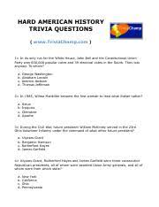 May 29, 2020 · we got txt to pick some of their favourite things — which member do you match with best? History Trivia Questions Xxi Pdf History Trivia Questions Xxvi Www Triviachamp Com 1 Before Joining The Cast Of Scrubs Sarah Chalke Briefly Replaced Course Hero