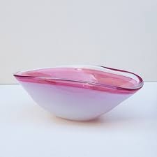 Check spelling or type a new query. Seguso Opal White Pink Murano Glass Centerpiece Bowl Schlicht Designmobel