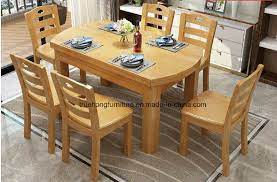 This dining set is an essential in any home. China Good Quality Solid Wood Furiture Wooden Dinner Table Set Professional Nature Wood Table And Chairs Solid Wood Coffee Table Set China Wooden Dining Table Restuarant Furniture