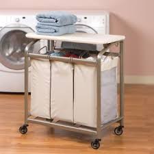 Seville Classics 3 Bag Laundry Sorter W Folding Table Laundry Sorter Folding Laundry Laundry Table