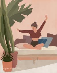 Illustration Woman Illustration Print Lazy Afternoon Etsy In 2020 Illustration Art Girl Illustration Art Illustration Wall Art