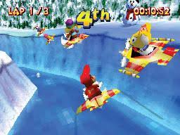 Fling a frog up to the green sillouette shaped frog picture. Diddy Kong Racing Ds Review Gamesradar