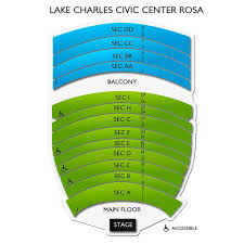 Rosa Hart Theatre Lake Charles Civic Center 2019 Seating Chart