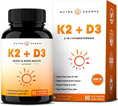 This supplement delivers 5000 ius of. Amazon Com Vitamin K2 Mk7 With D3 Supplement For Strong Bones Healthy Heart Premium Vitamin D K Complex 5000 Iu Of Vitamin D 3 100 Mcg Of Vitamin