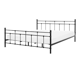 (subtract 2 in (5 cm) from california queen size) king waterbed 70 × 82 178 × 208 used for conventional waterbed insert inside a king waterbed frame. Metal Eu Super King Size Bed Frame Black Lynx Beliani De