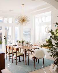 Ami Mckay On Instagram I Love Designing Homes At Christmas Time It Started Back When I Was A Florist I W Mcm Dining Room Modern Dining Room Dining Room Rug