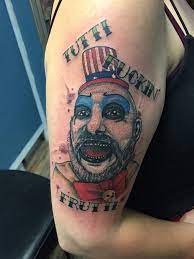 Huck spaulding 1982 cap coleman. Awesome Captain Spaulding By Bury The Needle Tattoo Facebook