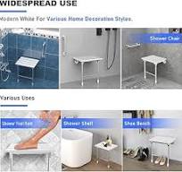 Amazon.com: Folding Shower Seat Wall Mounted, Foldable Wall ...