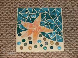 Sea glass art whaletail nautical sea glass whale mosaic on wood beach glass art baby boy nursery decor whale wall art beach house decor. 21 Beach Mosaics Ideas Mosaic Art Mosaic Mosaic Glass