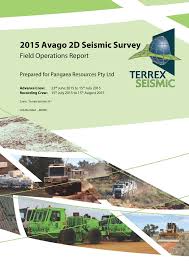 2015 Avago 2D Seismic Survey