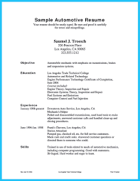 Delivering Your Credentials Effectively On Auto Mechanic Resume Car Mechanic Resume Objective Examples Resume Skills