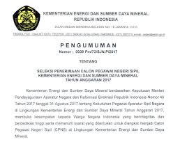 Esdm Soal Dan Pendaftaran Cpns Kementerian Energi Dan Sumber Daya Mineral 2017 Job Fair Lowongan Kerja 2020 Lulusan Smk Lulusan Sma Smp