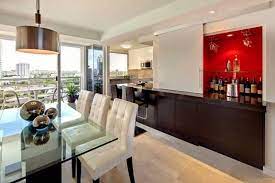 See more ideas about bars for home, dining room bar, mini bar. Modern Dining Room With Bar Cabinet Apartment Interior Designs Home Bar Rooms Luxury Dining Room Dining Room Design