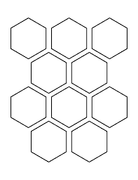 I always go for squares! Printable 2 5 Hexagon Template