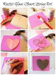 Missouri string art missouri rustic decor state string art. Rustic Glam Heart String Art Valentines Project Or Not The Happy Housie